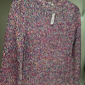 GAP Funfetti Rainbow Multicolor Knit Sweater